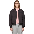 Burberry Black Quilted Sutton Bomber Jacket