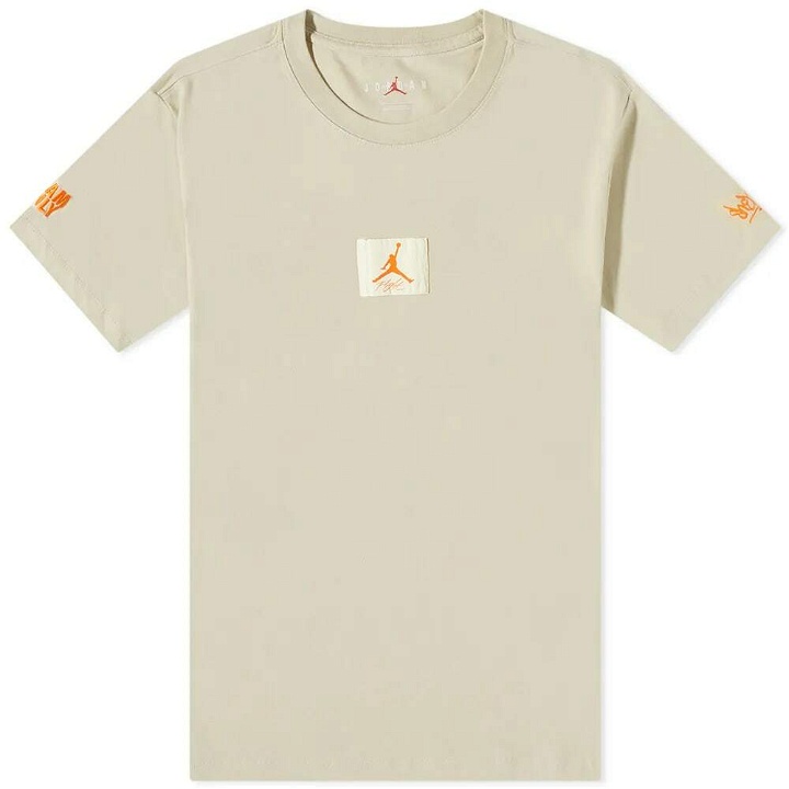 Photo: Air Jordan x Shelf Life T-Shirt in Rattan/Total Orange