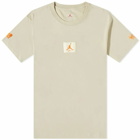 Air Jordan x Shelf Life T-Shirt in Rattan/Total Orange