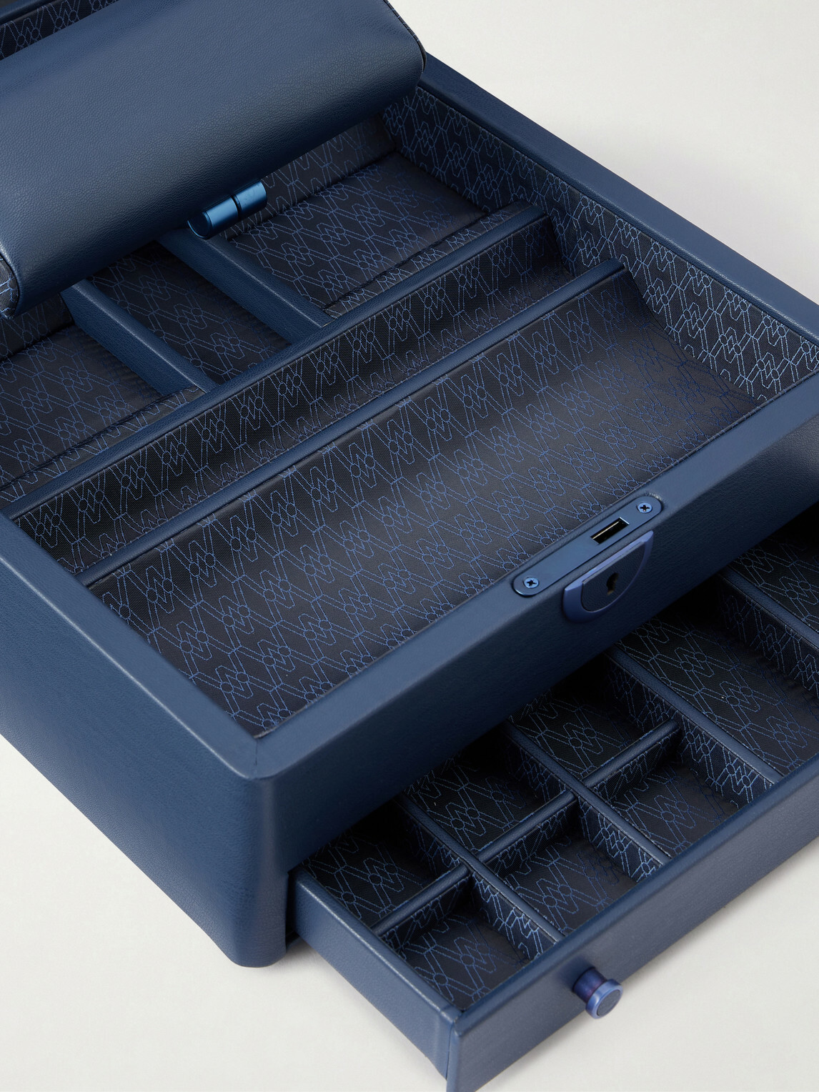WOLF - Watch Stand Box - Blue