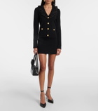 Alessandra Rich Wool and cashmere miniskirt