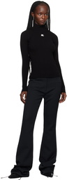 Courrèges Black Patch Turtleneck