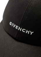 Givenchy Curved Logo-embroidered Cotton cap - Black - One Size