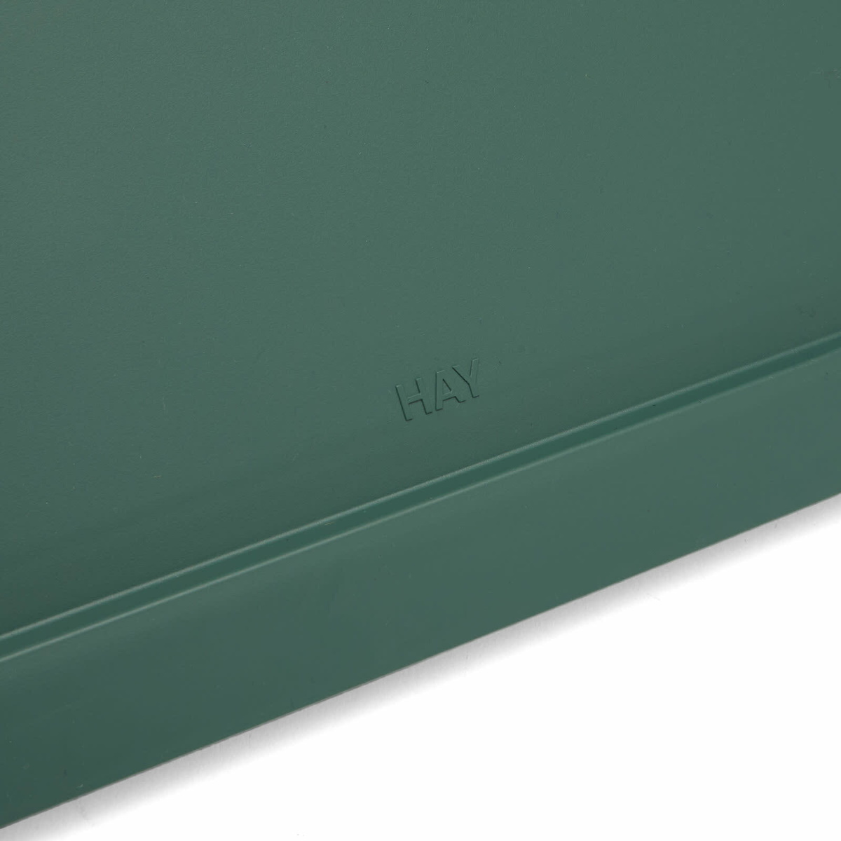 HAY Medium Square/Cube Recycled Colour Crate Lid in Dark Green 
