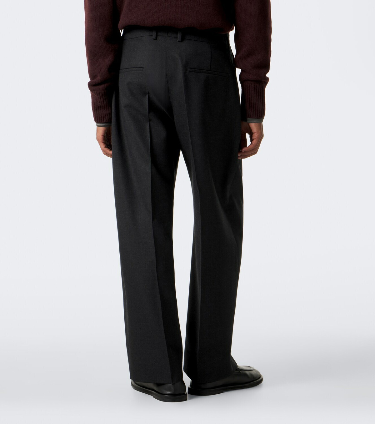 Studio Nicholson Pull pleated wool wide-leg pants