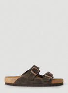 Arizona Two Strap Sandals in Brown