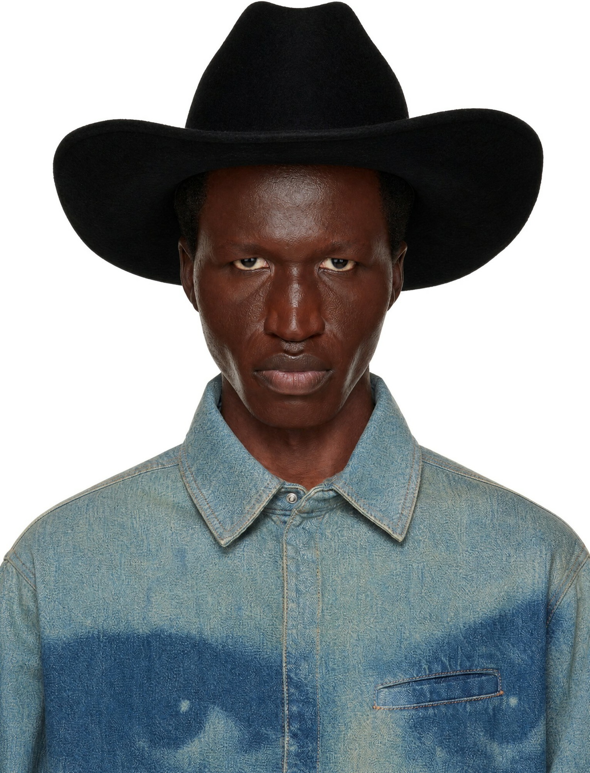 Jean Paul Gaultier Black 'The Cowboy' Hat