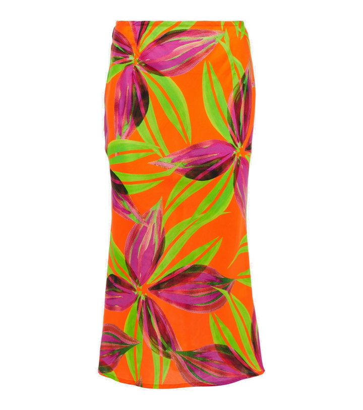 Photo: Louisa Ballou - Printed bias midi skirt