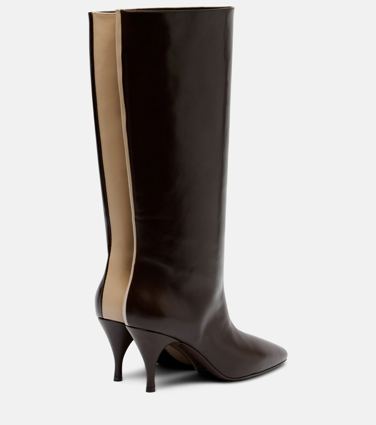 Herbert Levine Two Faced leather knee-high boots