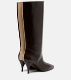 Herbert Levine Two Faced leather knee-high boots