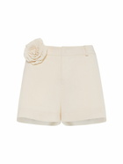 BLUMARINE - Washed Gabardine Shorts