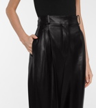 Alexander McQueen High-rise tapered leather pants