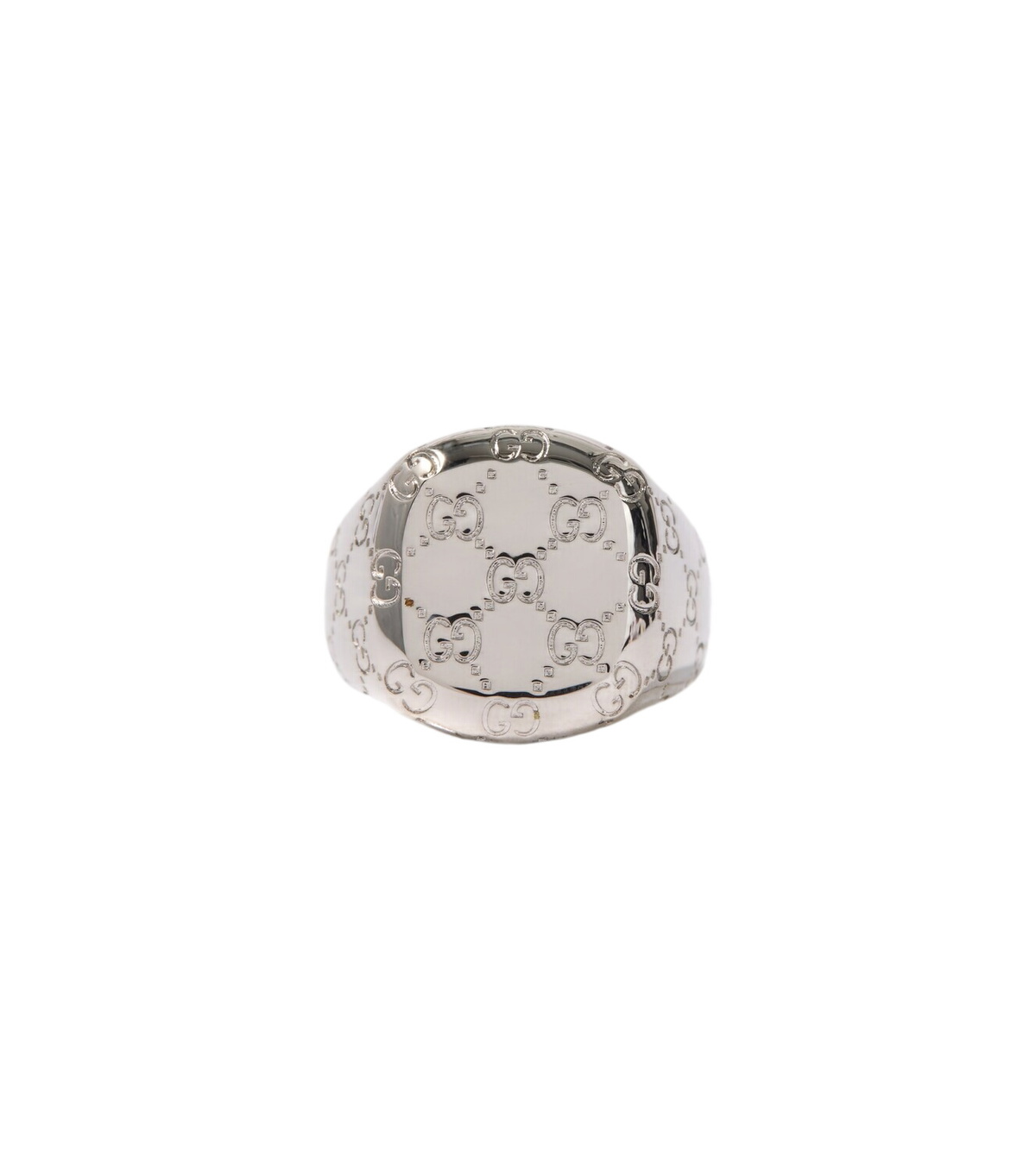 Gucci Silver Wide 'Maison de l'Amour' Ring Gucci