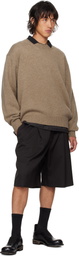 stein Black Wide Easy Shorts