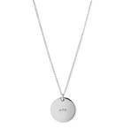 A.P.C. - Logo-Engraved Silver-Tone Necklace - Silver