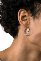 Diesel Sterling silver hoop earring - Earrings - Unisex - Silver