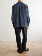 Officine Générale - Jordy Cotton-Twill Polo Shirt - Blue