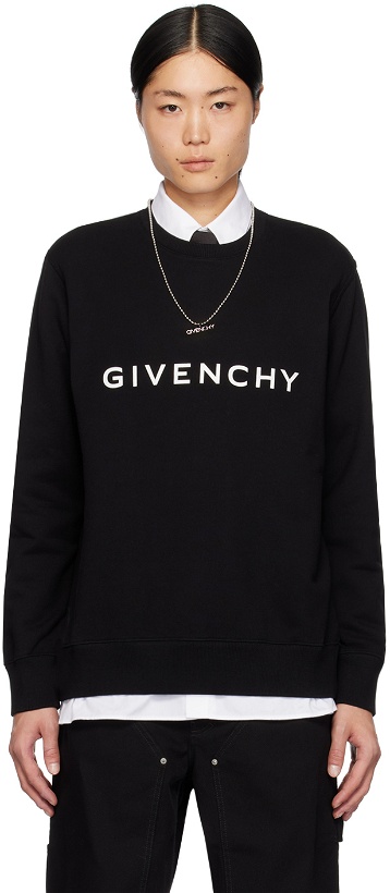 Photo: Givenchy Black Slim Fit Sweatshirt