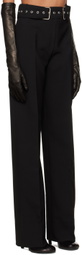 Maximilian Davis Black Stone Belted Trousers