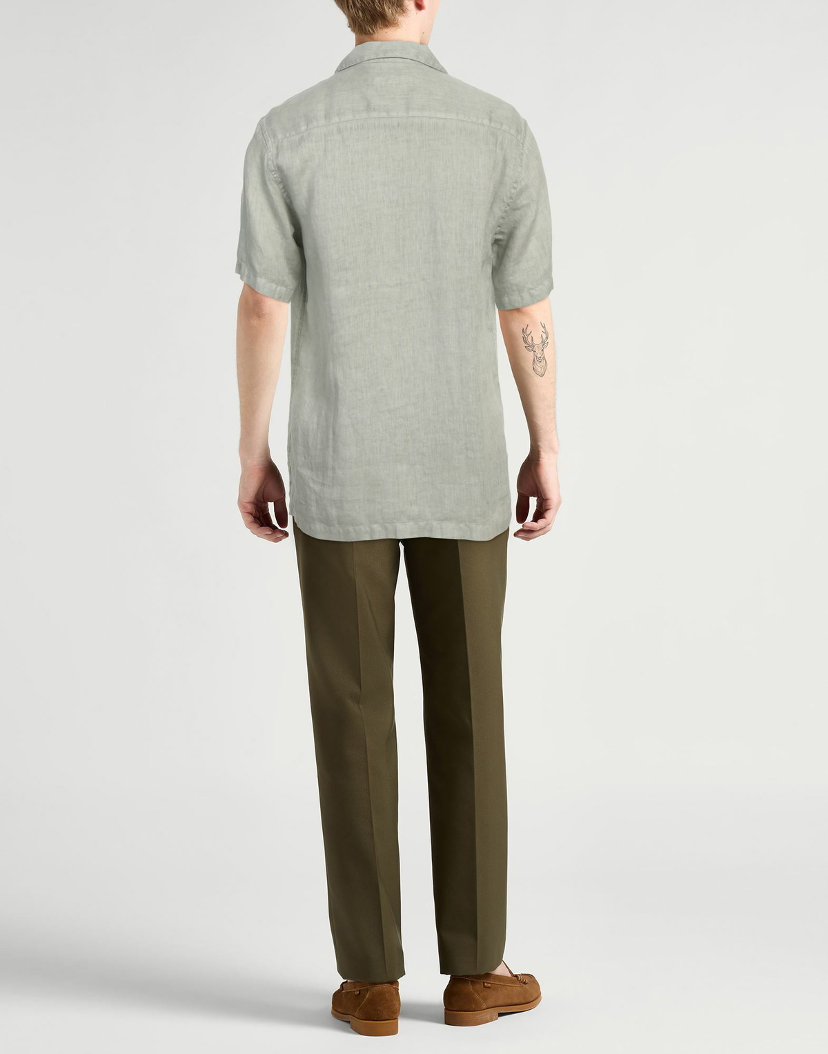 Lardini Mens Shirt in Sage green
