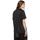 Comme des Garcons Homme Plus Black Jersey Foil Print C T-Shirt