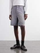 FRAME - Faded Cotton-Canvas Shorts - Blue