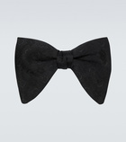 Gucci Horsebit jacquard wool and silk bow tie