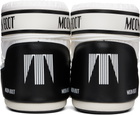 Moon Boot White & Black Icon Low Nylon Boots
