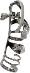 Alexander McQueen Gunmetal Multi Hoop Ear Cuff