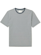 Folk - Striped cotton-jersey T-shirt - Gray