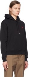 AMI Paris Black Ami de Cœur Hoodie