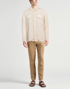 120% Lino Mens Shirt in Beige