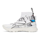 Valentino White Valentino Garavani VLTN Sock Sneakers