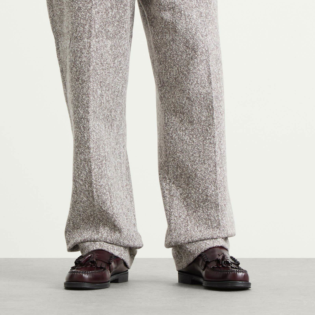Bass Weejuns Men's Easy Weejuns Layton II Kiltie Loafers in Wine Leather