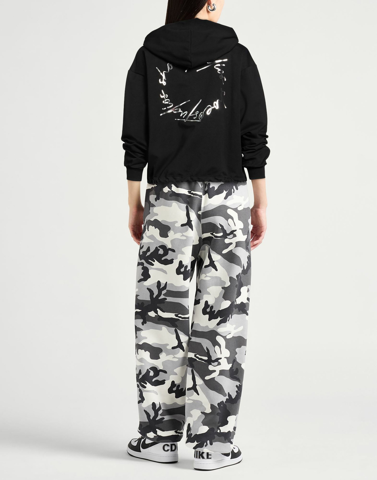Shoe Womens Sweatshirt in Black