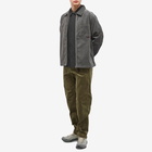 Gramicci Men's Corduroy Grid Zip Shirt in Grey