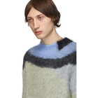 Ambush Blue and Green Mohair Sweater