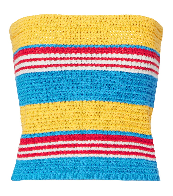 Photo: Posse Tammy striped cotton strapless top