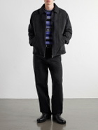 LOEWE - Logo-Embossed Paneled Denim Jacket - Black