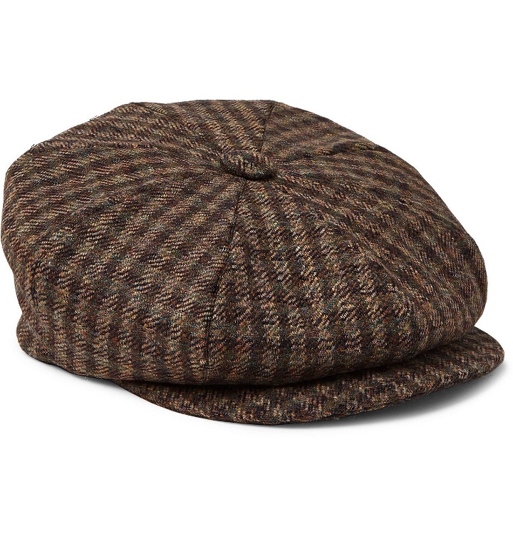 Photo: Kingsman - Lock & Co Hatters Checked Wool-Tweed Flat Cap - Brown