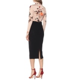 Safiyaa Hokoku crêpe pencil skirt