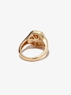 SHAY 18K Yellow Gold Taurus Diamond Signet Ring