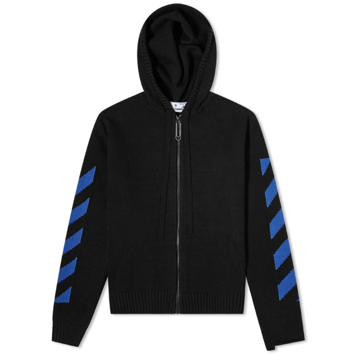 Photo: Off-White Diag Knit Zip Hoody