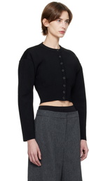 WARDROBE.NYC Black Matte Cardigan