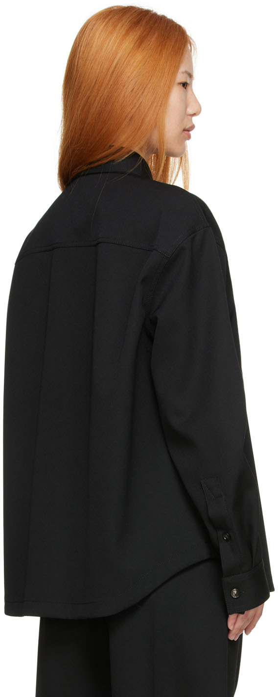 Bottega Veneta Black Wool Shirt Bottega Veneta