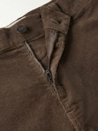 Nili Lotan - Carpenter Cropped Straight-Leg Cotton-Blend Corduroy Trousers - Brown