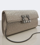 Roger Vivier Efflorescence embellished satin clutch