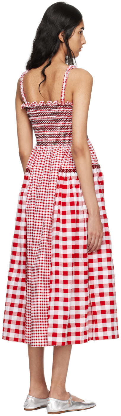 Molly Goddard Red Jacob Midi Dress