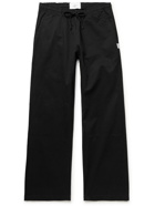 Reigning Champ - Rugby Cotton-Blend Twill Drawstring Trousers - Black
