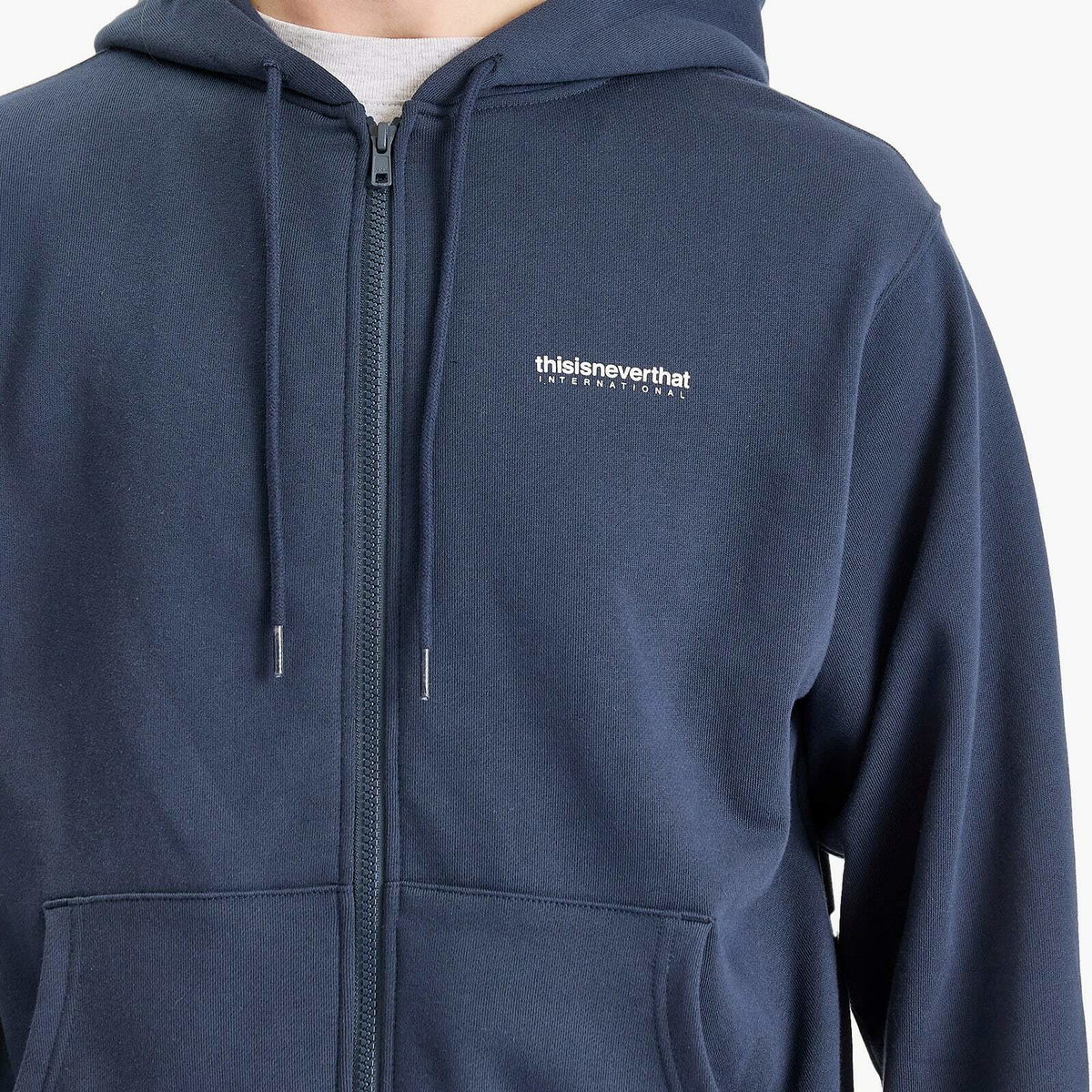 【THISISNEVERTHAT】INTL. Logo Zip Up Hoodie Navy INTL. Logo Zip Up Hoodie – thisisneverthat® JP